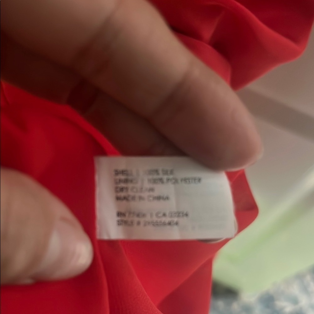 Club Monaco Red Silk Scarf Halter Sun-dress with open back size 00 - Picture 14 of 14